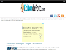 Tablet Screenshot of editordefoto.com